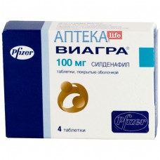 ВИАГРА® таблетки, п/плен. обол., по 100 мг №4 (4х1)